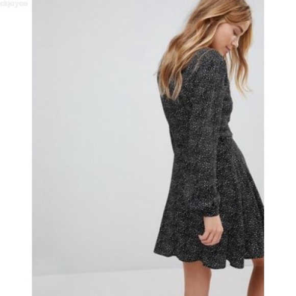ASOS Glamorous star dot long sleeve mini dress 10 - Picture 2 of 8
